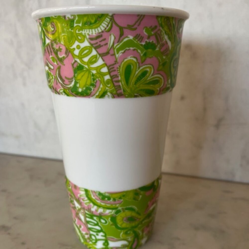 LILLY PULITZER Lead a Colorful Life Travel Mug